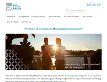 Tablet Screenshot of bebusiness.com.au